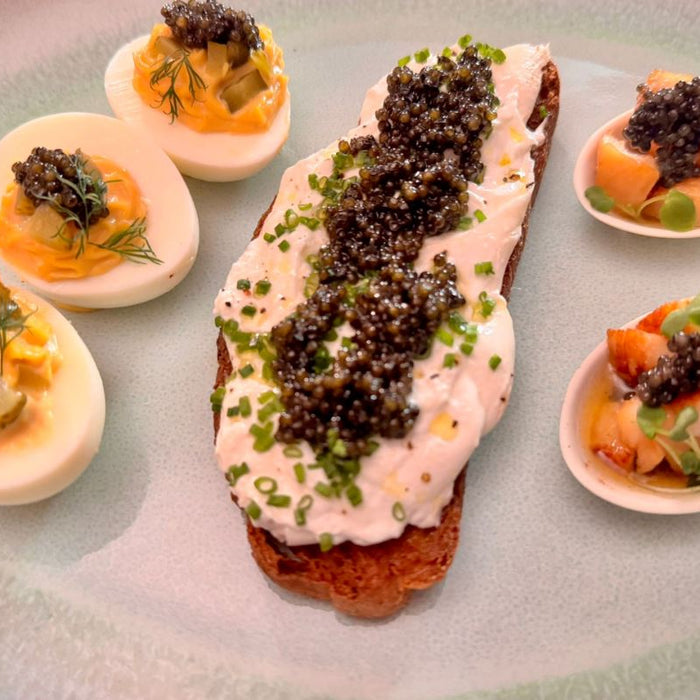 Caviar Extravaganza: Italian Appetizer Tris