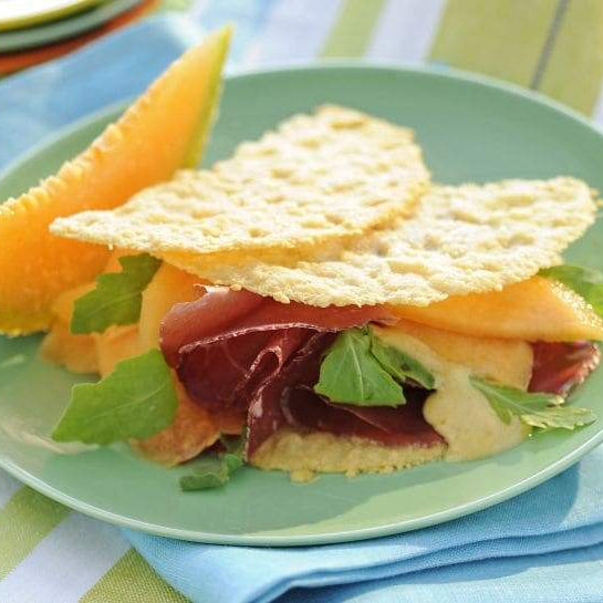 Grana Padano Pod with Bresaola and Melon