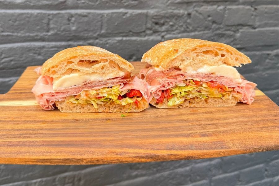 Italian Panini with Mortadella, Capocollo and Goat Robiola