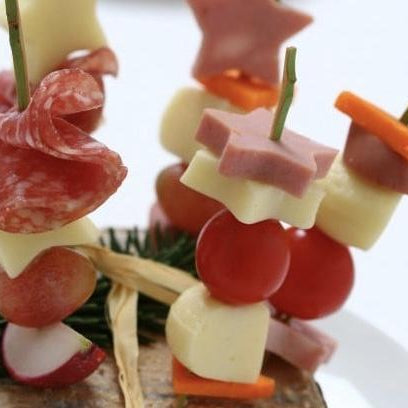 Meat and Cheese Skewers