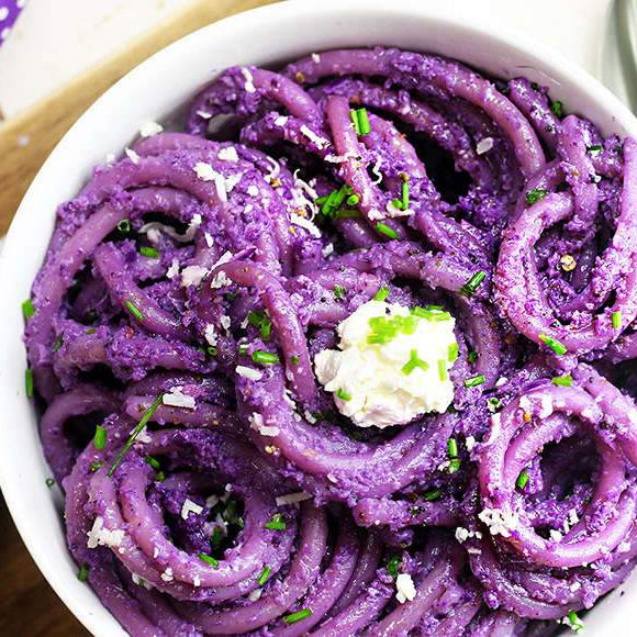 Purple Spaghetti with Cabbage
