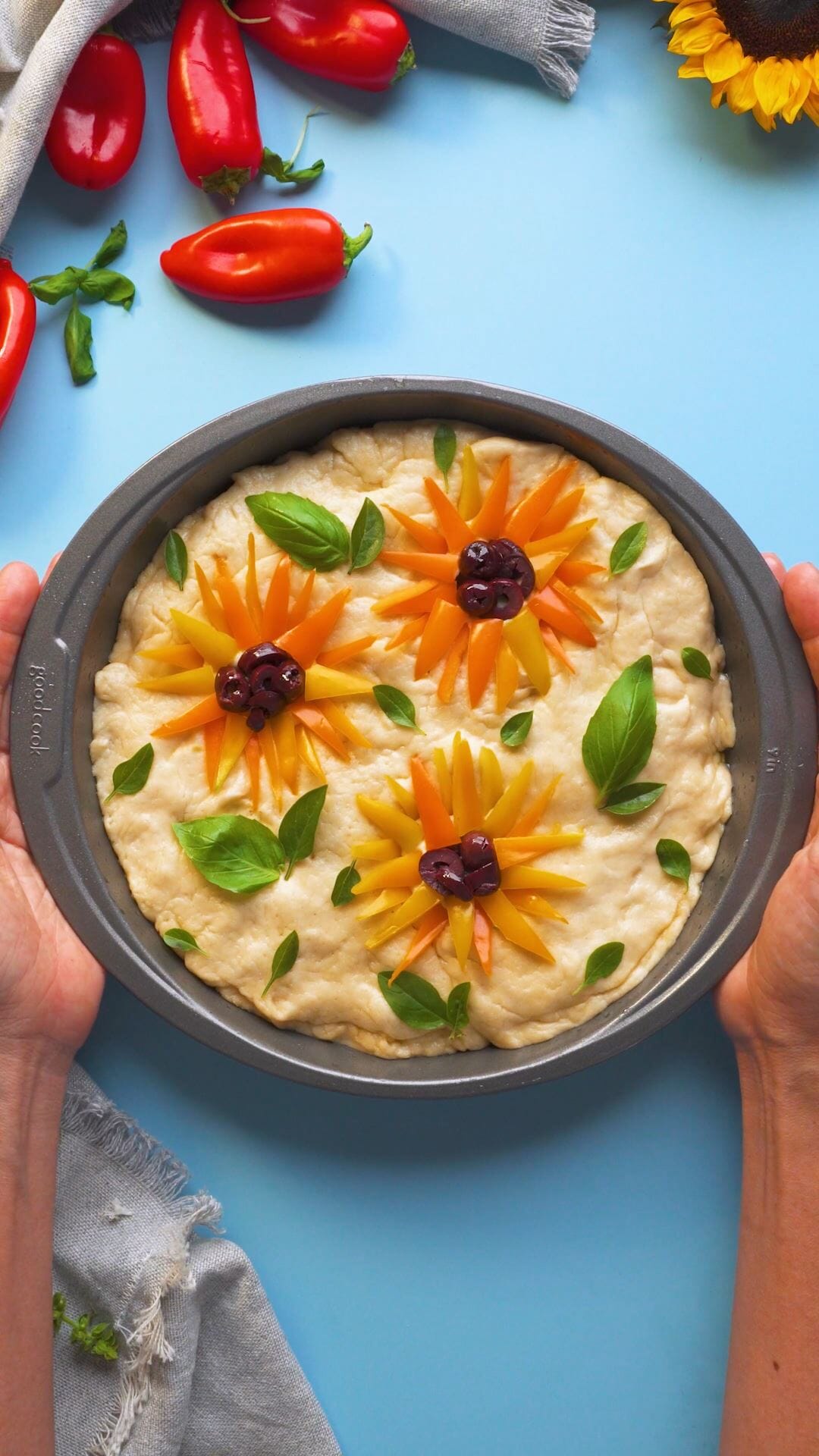 Rainbow Focaccia