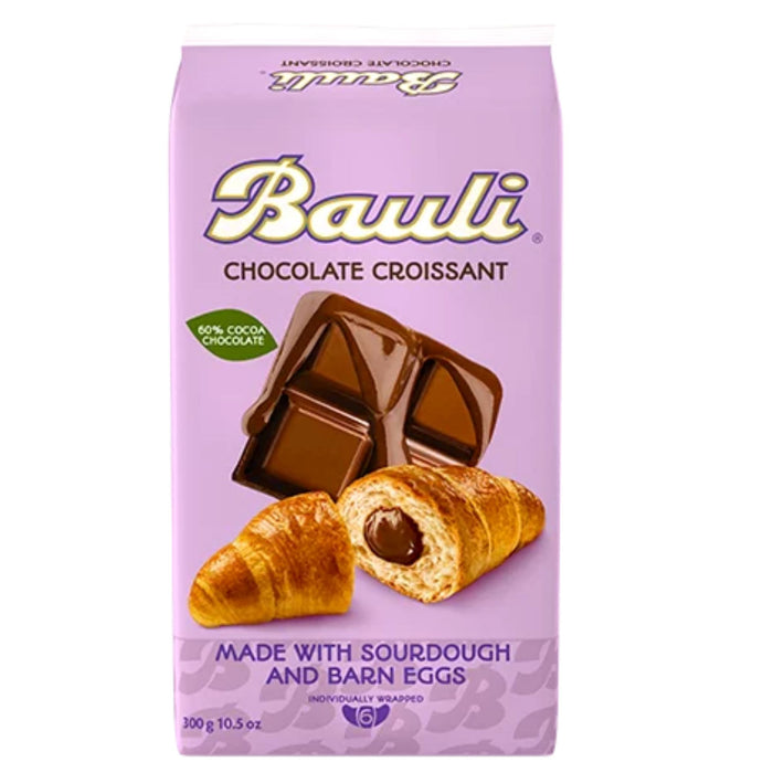 Bauli Chocolate filled Croissant- pack of 6 Crakers & Sweetes Sogno Toscano 