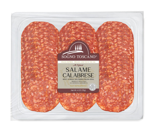 Calabrese Salame Pre-sliced Meats & Cheeses Sogno Toscano 