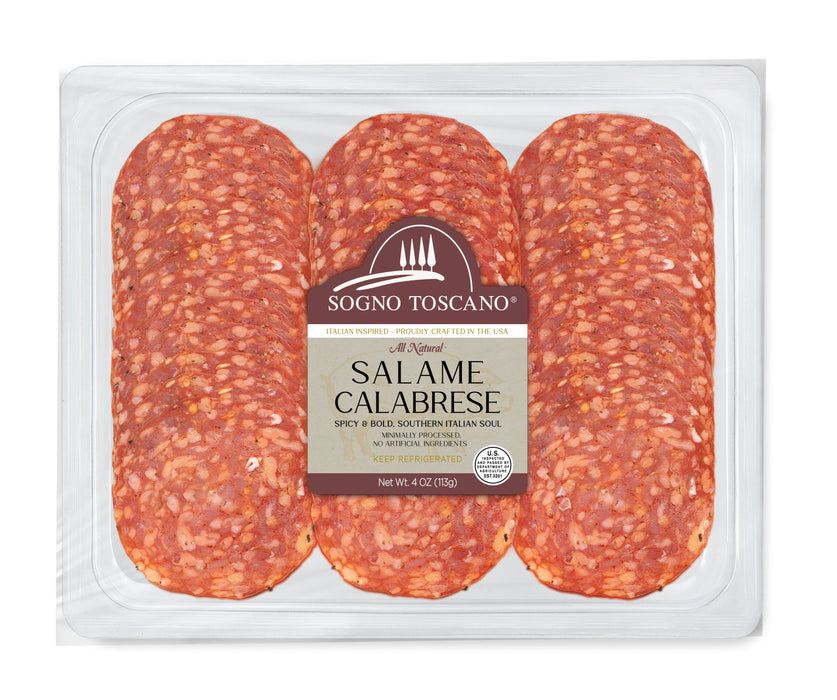 Calabrese Salame Pre-sliced Meats & Cheeses Sogno Toscano 