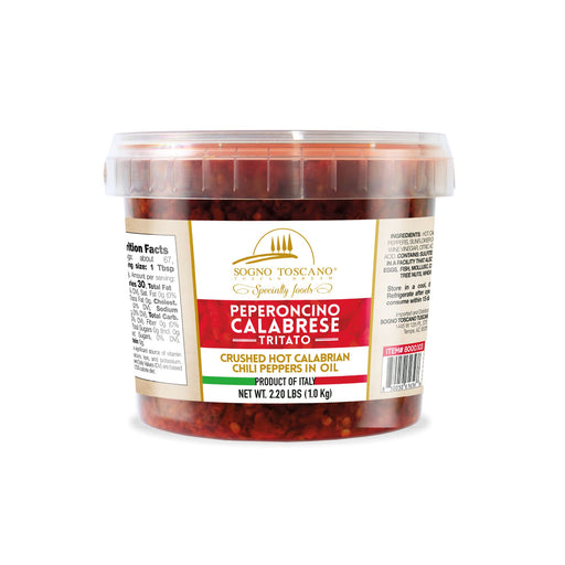 Crushed Calabrian chili peppers preserved in oil | Sogno Toscano 