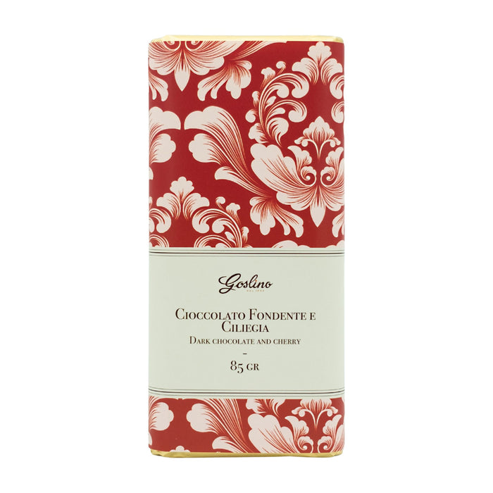 Dark Chocolate Bar with Cherry- Goslino Crakers & Sweetes Sogno Toscano 