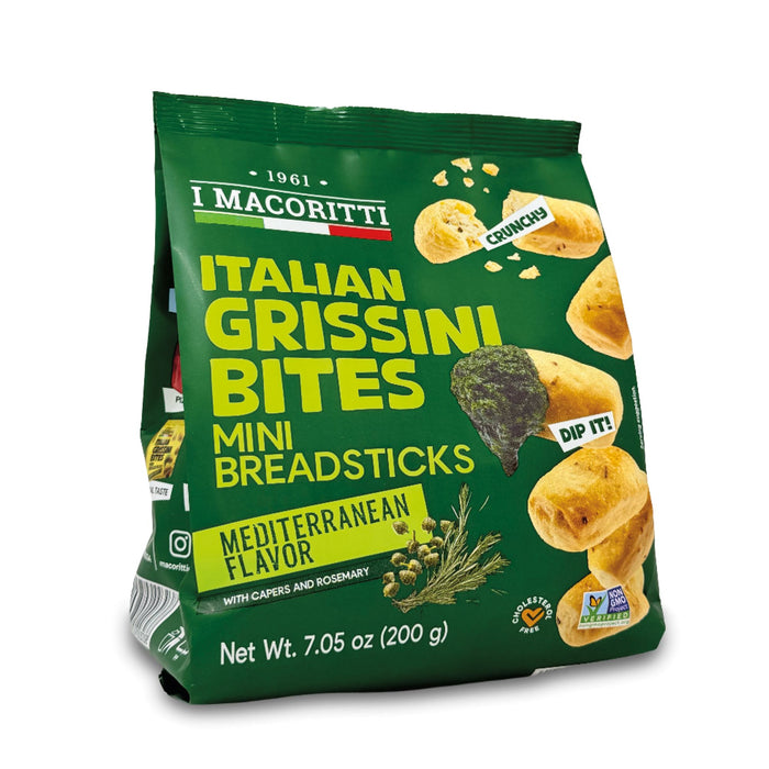 Grissini Bites with Rosemary & Capers Crakers & Sweetes Sogno Toscano 