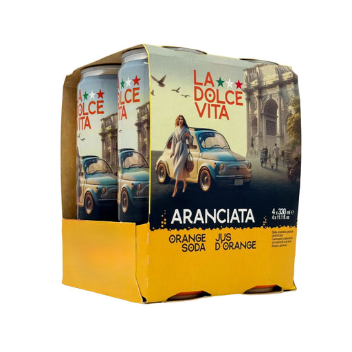 La Dolce vita Aranciata ( Orange) Soda Drink Sogno Toscano 4 