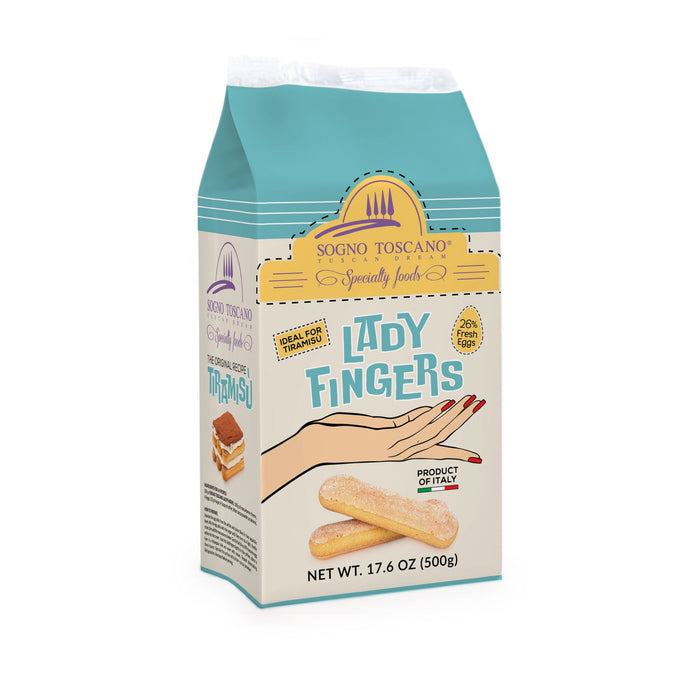 Ladyfingers- Traditional Savoiardi cookies Crakers & Sweetes Sogno Toscano 