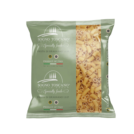 Mezzi Rigatoni di Gragnano IGP – Bulk Bronze Die Pasta Pasta, Grains & Beans SOGNOTOSCANO 