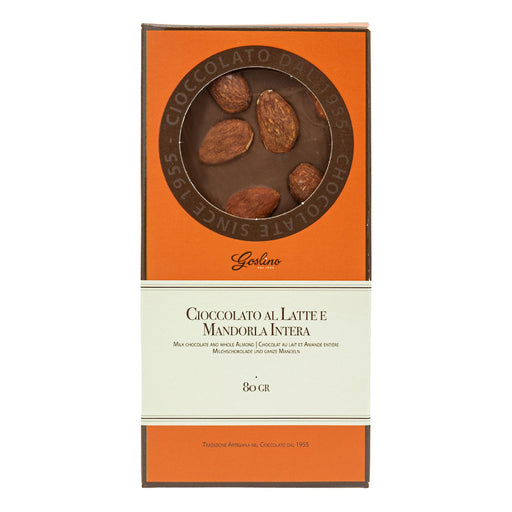Milk Chocolate Bar with Almonds- Goslino Crakers & Sweetes Sogno Toscano 