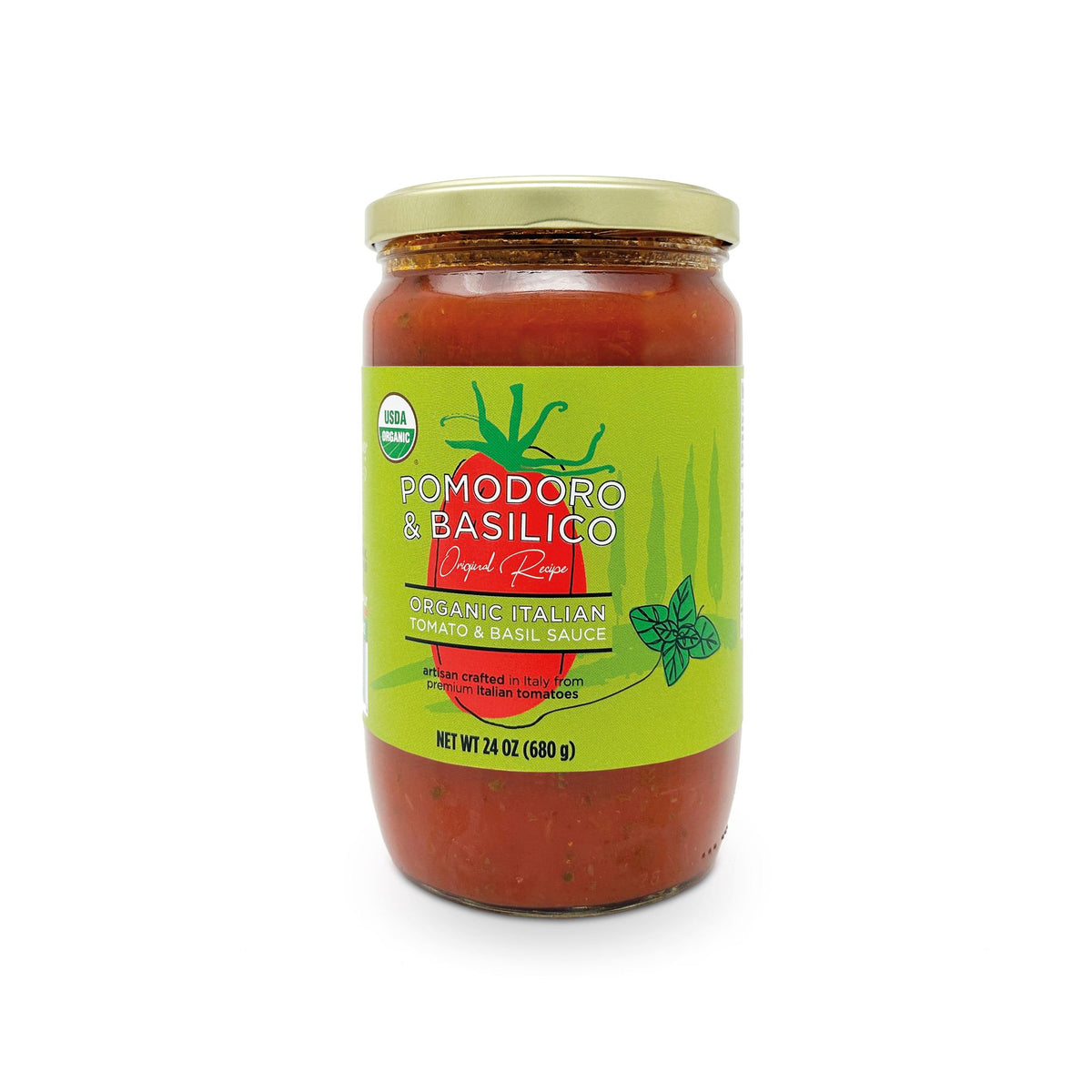 Organic Tomato & Basil Sauce — Sogno Toscano