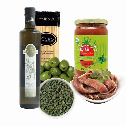 Puttanesca Pasta Kit Packages Sogno Toscano 