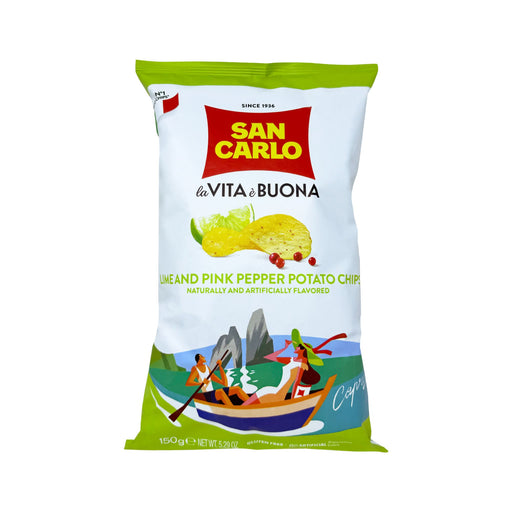 San Carlo Lime and Pink Pepper Chips Crakers & Sweetes Sogno Toscano 