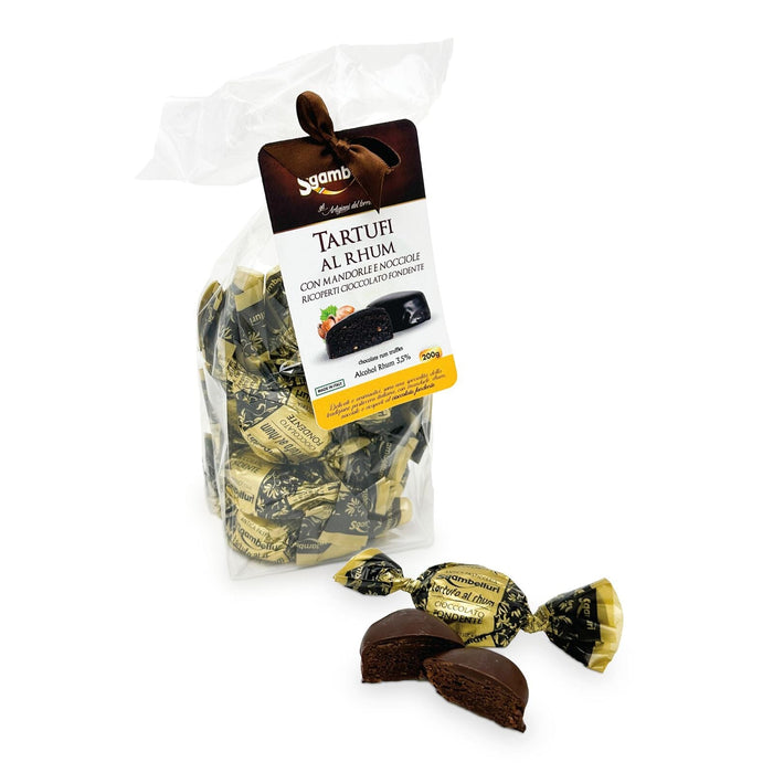 Tartufi al Rhum ( Rhum Truffles)- bag Crakers & Sweetes Sogno Toscano 