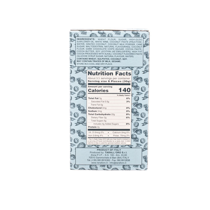 Tokko Coconut and Chocolate Crakers & Sweetes Sogno Toscano 