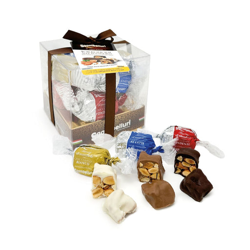 Torroncini Croccanti Mix (Chruncky Nougat mix chocolate covered)-Cube Sogno Toscano 