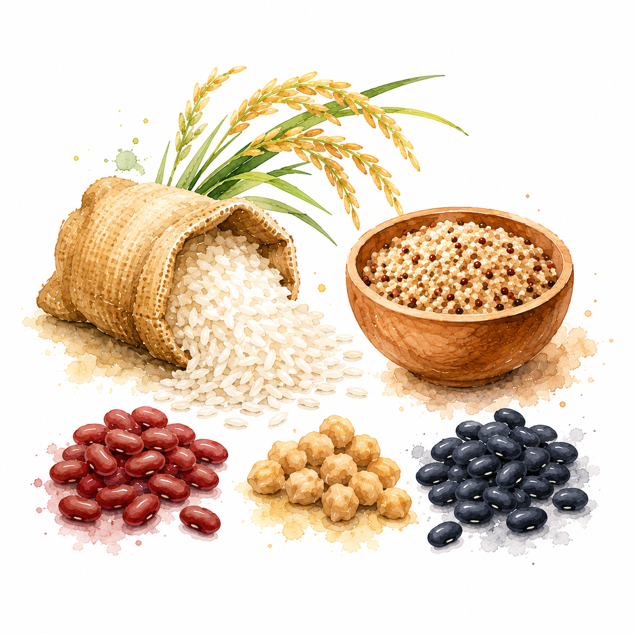 Rice, Grains & Beans