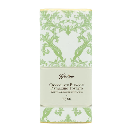 White Chocolate Bar with Pistachio- Goslino Crakers & Sweetes Sogno Toscano 