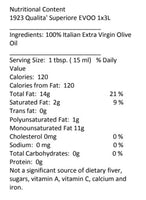 1923 - 100% Italian EVOO - 3 liters Oils Vinegars & Dressings SOGNOTOSCANO 
