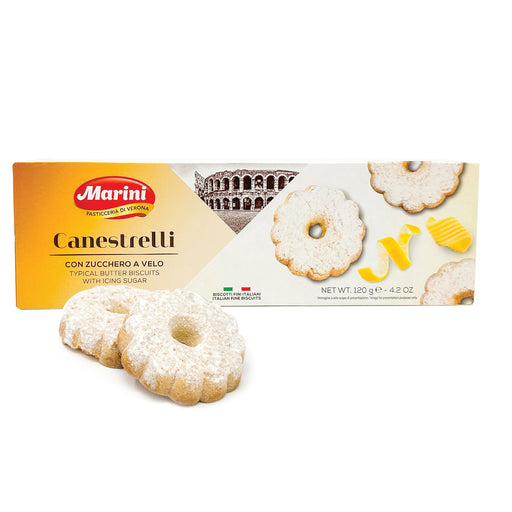 Canestrelli butter cookies with powered sugar- Marini Crakers & Sweetes SOGNOTOSCANO 