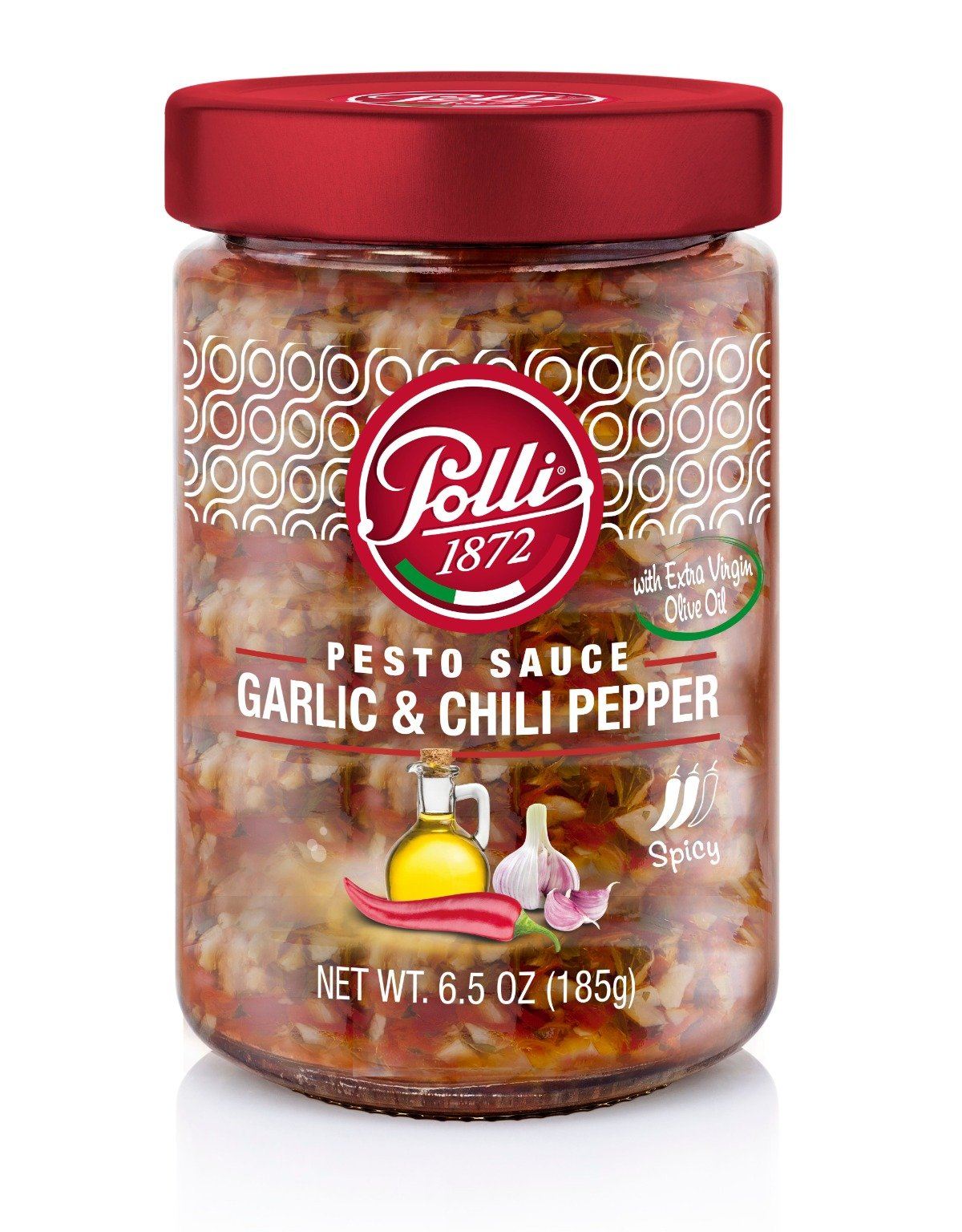 Garlic and Chili Pepper Pesto Sauce by Polli 6.7 oz — Sogno Toscano