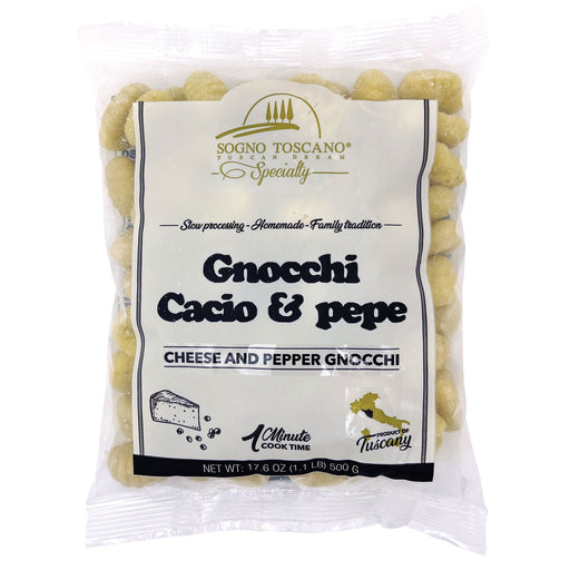 Gnocchi Cacio & Pepe- Bag Pasta, Grains & Beans SOGNOTOSCANO 