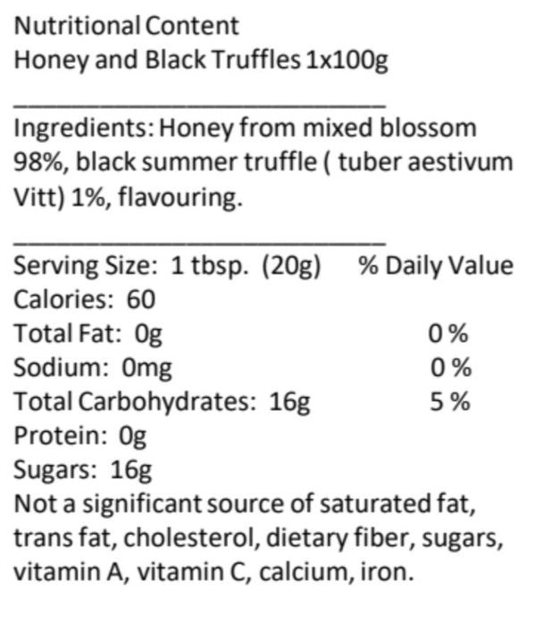 Honey With Black Summer Truffles 100gr Jar Truffle Specialities SOGNOTOSCANO 
