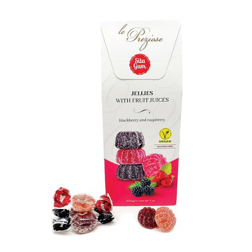 Jelly sweets with blackberry and raspberry fruit juice Crakers & Sweetes SOGNOTOSCANO 