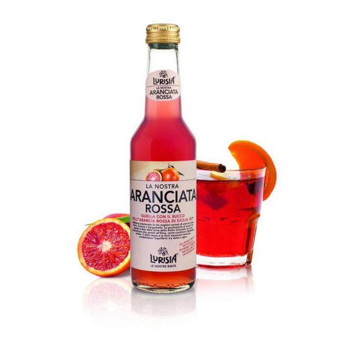Lurisia Italian "Aranciata Rossa" Red Orange - 9.6 oz Drink Sogno Toscano 