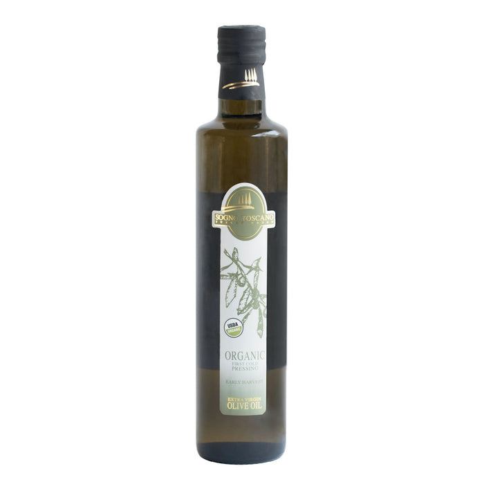 Organic EVOO 500ml Glass Bottle Oils Vinegars & Dressings SOGNOTOSCANO 