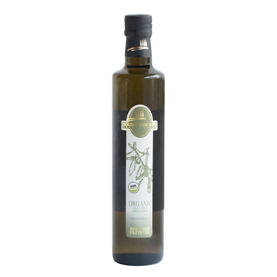 Organic EVOO 500ml Glass Bottle Oils Vinegars & Dressings SOGNOTOSCANO 