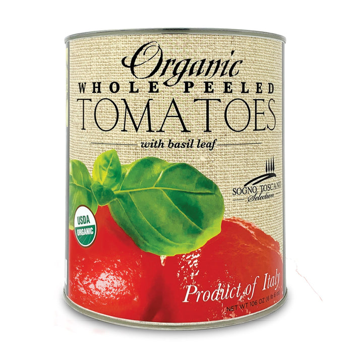 Organic Whole Peeled Tomatoes - (Large) Can Tomatos and Friends SOGNOTOSCANO 