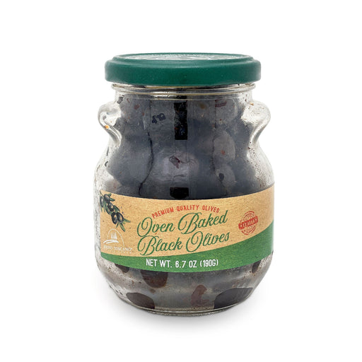 Oven Baked Black Olives - Jar Antipasto & Bites SOGNOTOSCANO 