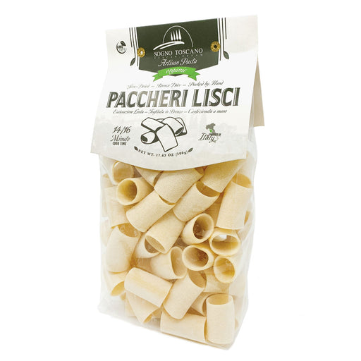 Paccheri Organic Artisan Pasta - 500gr Bag Pasta, Grains & Beans SOGNOTOSCANO 