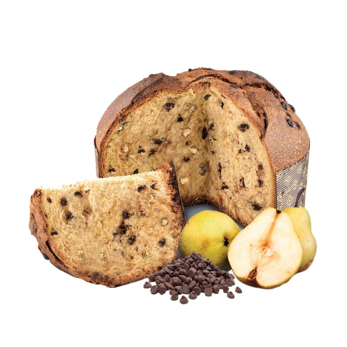 Pear and Chocolate Panettone (26.45oz) Crakers & Sweetes SOGNOTOSCANO 
