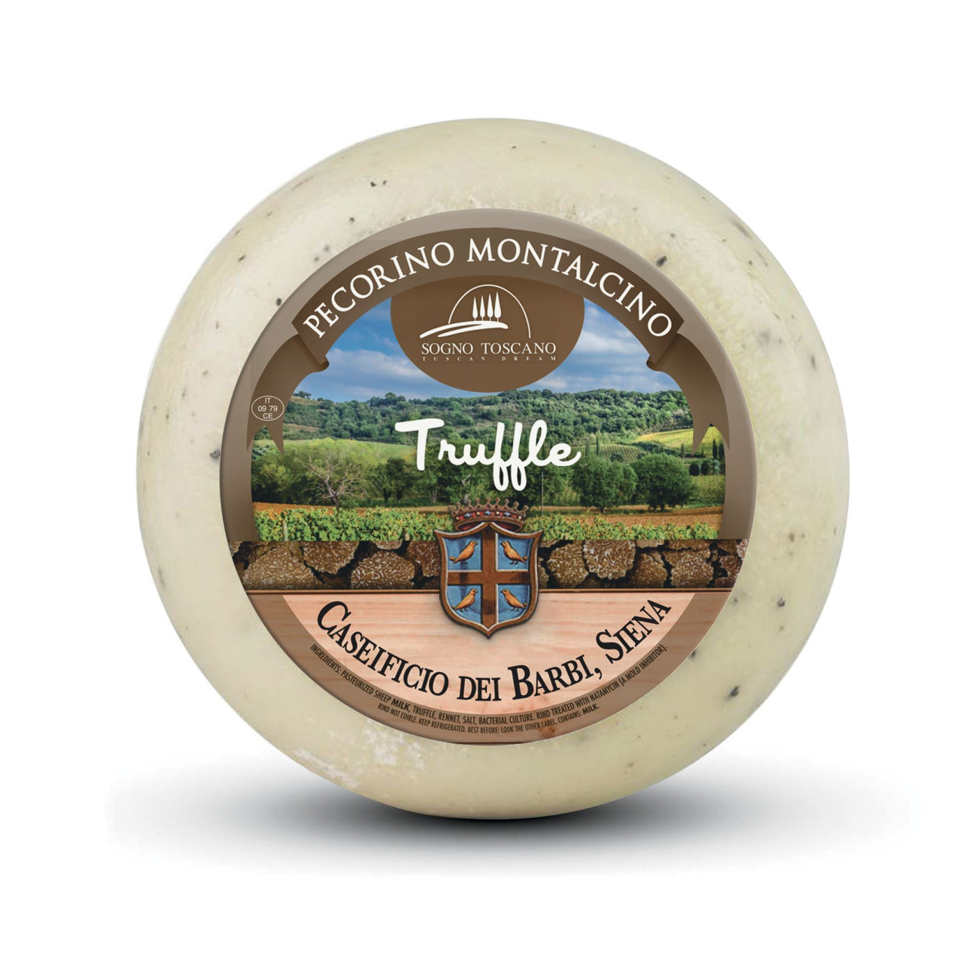 Pecorino di Montalcino Truffle Wheel — 1 kg / 2.2 lb Sheep & Goat