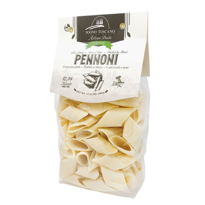 Pennoni Organic Artisan Pasta - 500gr Bag Pasta, Grains & Beans SOGNOTOSCANO 
