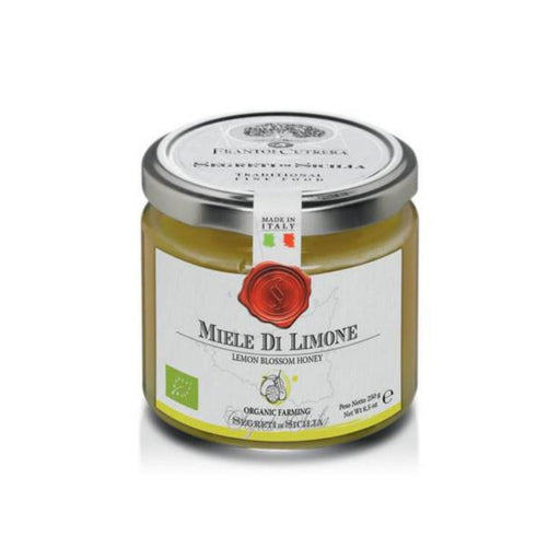 Segreti di Sicilia Italian Organic Lemon Blossom Honey - 8.5oz Crakers & Sweetes Sogno Toscano 