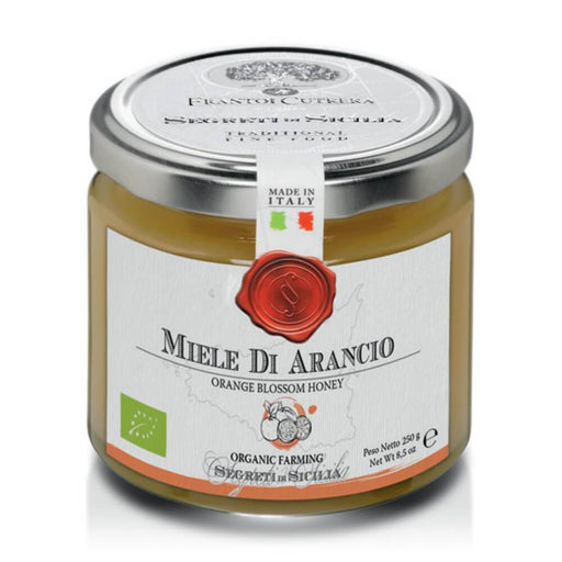 Segreti di Sicilia Italian Organic Orange Blossom Honey - 8.5oz Crakers & Sweetes Sogno Toscano 