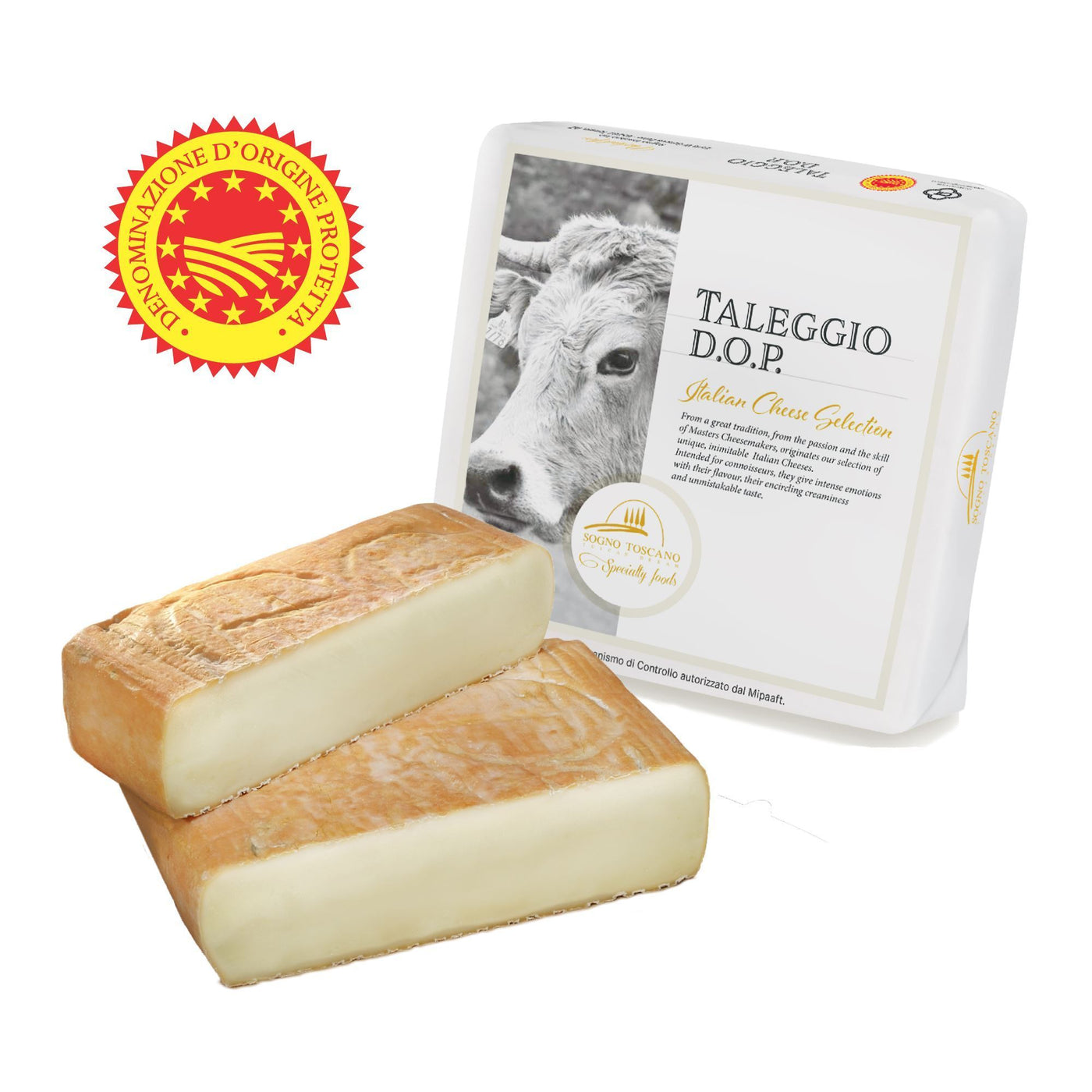 Buy Taleggio DOP Wheel 1kg Price per lb Online Cow Cheese Sogno Toscano