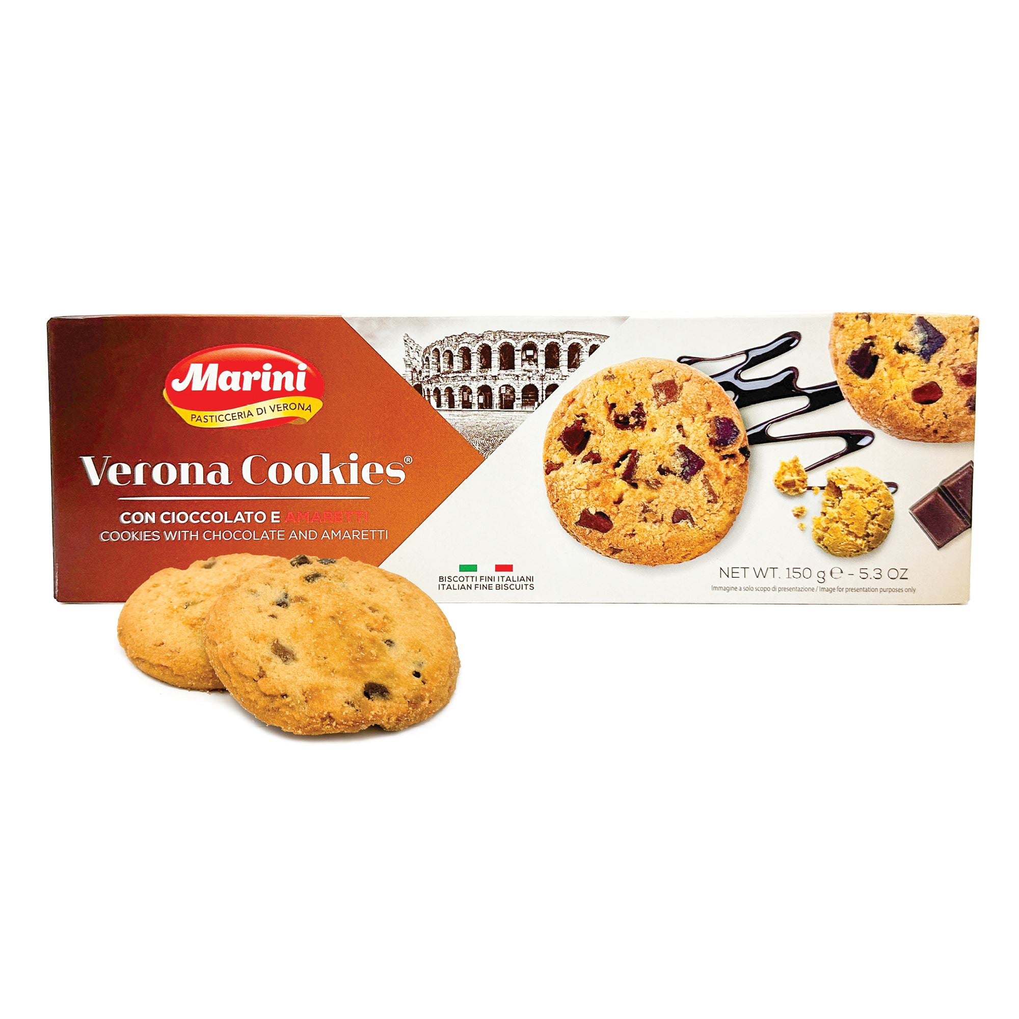 Verona cookies with chocolate & Amaretti - Marini Crakers & Sweetes Sogno Toscano 